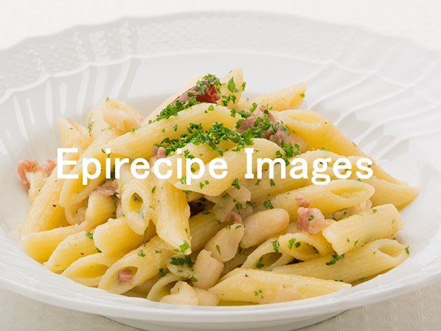 白いんげん豆と生ハムのパスタ
