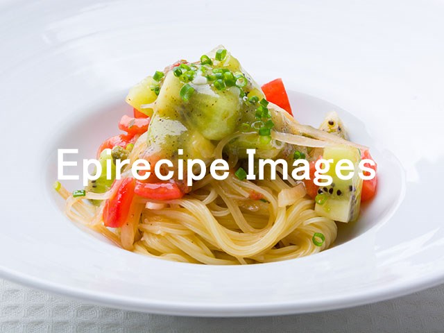 キウイの冷製パスタ