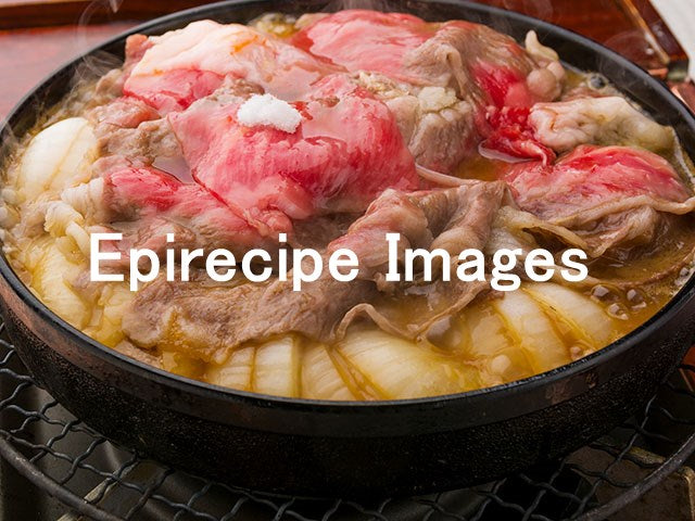 玉ねぎと牛スライスのすき焼き
